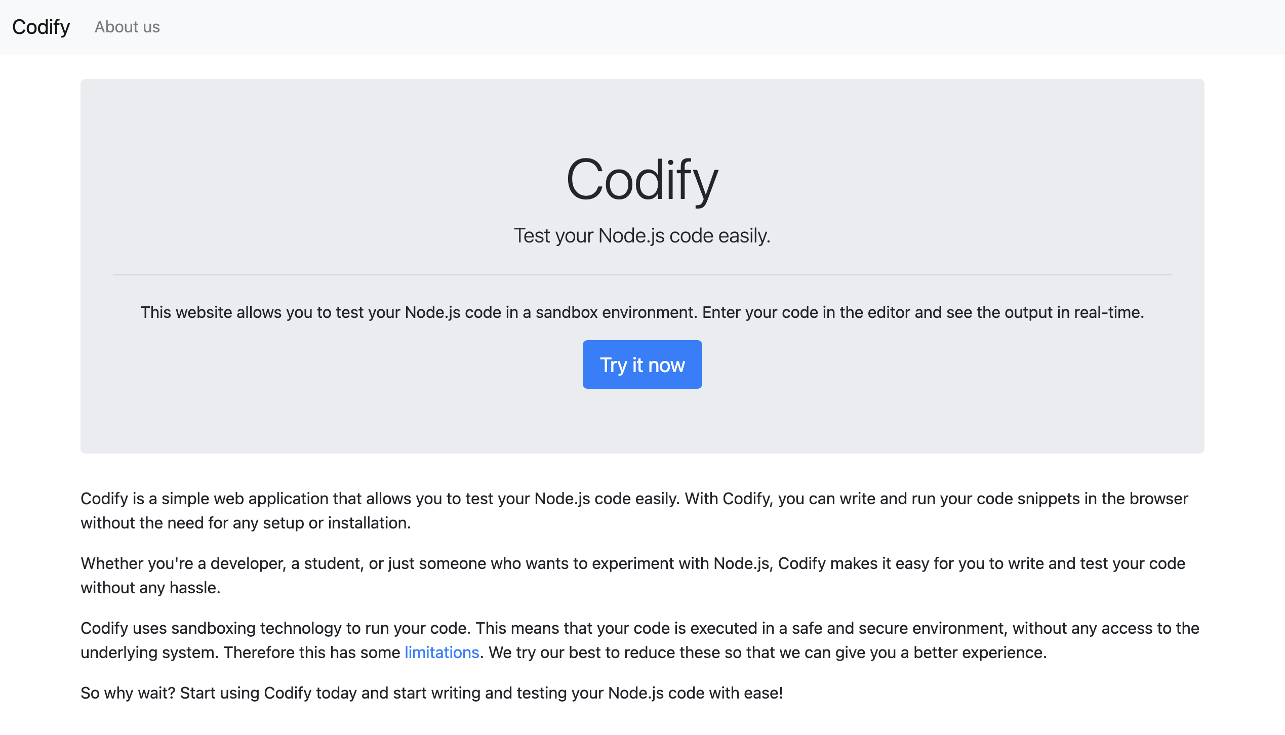 Codify Main Website